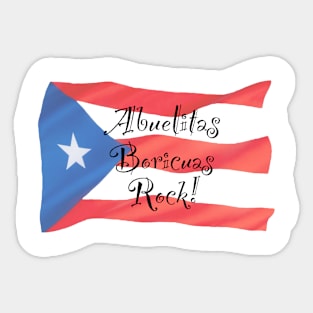 Abuelitas Boricuas Rock! Sticker